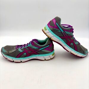Asics Gel-EXCITE 3 Sz 9.5 Womens Running Shoes Gray Teal purp T5C5N (D) sneakers